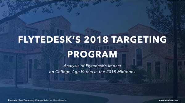 2018 Flytedesk campus advertising evaluation